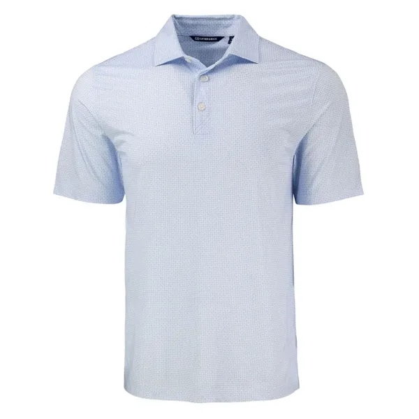 Cutter & Buck Pike Recycled Diamond Dot Print Mens Polo