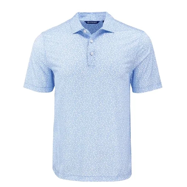 Custom Cutter & Buck Pike Recycled Flora Print Mens Polo