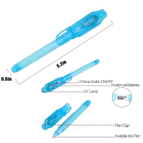 Creative Magic Uv Light Pen Invisible Ink  Glow In The Dark - Creative Magic Uv Light Pen Invisible Ink  Glow In The Dark - Image 1 of 10