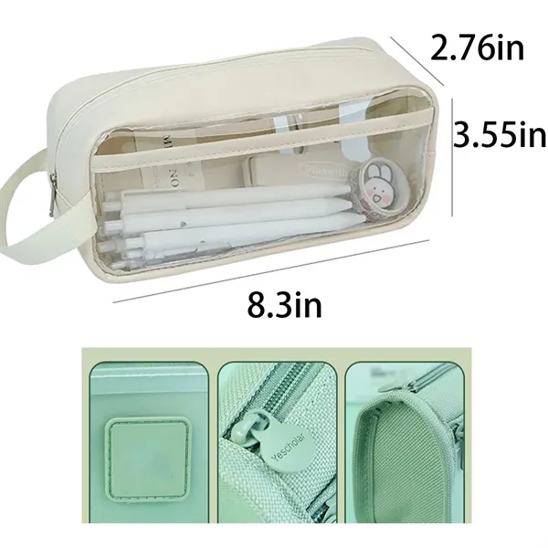 Transparent Large Capacity Visible Pencil Case - Transparent Large Capacity Visible Pencil Case - Image 1 of 1