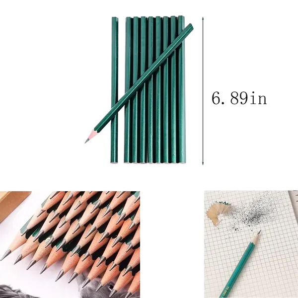 Hexagonal Green Pole Student Writing 2b Pencil - Hexagonal Green Pole Student Writing 2b Pencil - Image 1 of 1