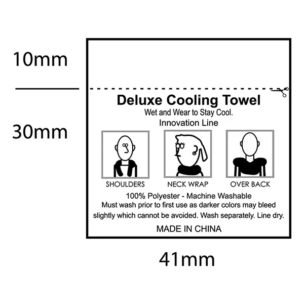 Full Color Sublimation Recycled RPET Cooling Towel (Oversea)