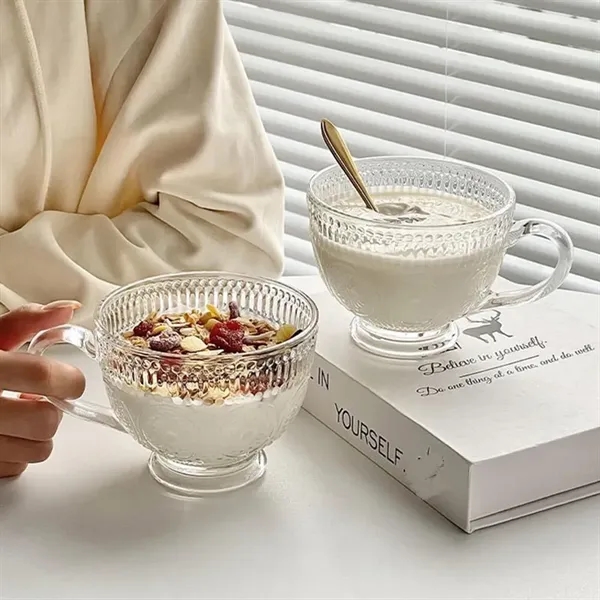 Embossed Glassware Vintage Coffee Mugs Cups - Embossed Glassware Vintage Coffee Mugs Cups - Image 2 of 7