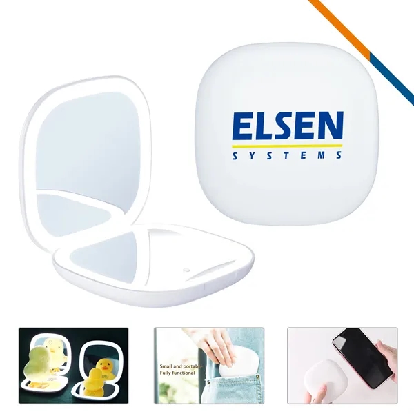 Nia LED Compact Mirror - Nia LED Compact Mirror - Image 0 of 7