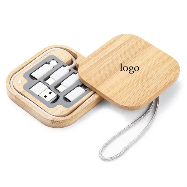Square Bamboo Charging Cable Kit - Square Bamboo Charging Cable Kit - Image 0 of 0