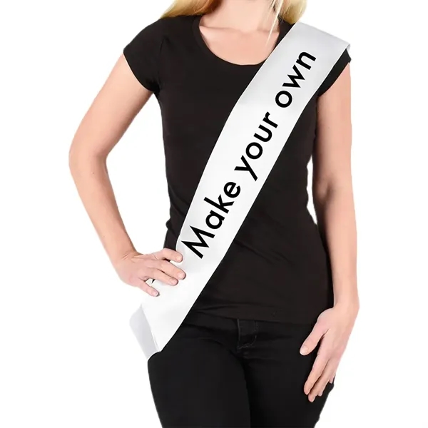 Custom Pageant Satin Sash - Custom Pageant Satin Sash - Image 1 of 2