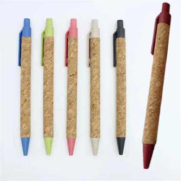 Custom Cork and Recycled Wheat Husk Pen - Custom Cork and Recycled Wheat Husk Pen - Image 2 of 2