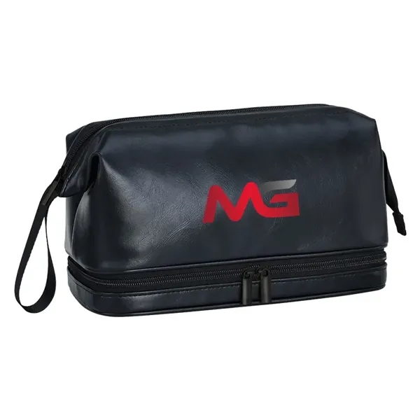 Double Layer Makeup Toiletry Cosmetic Bag - Double Layer Makeup Toiletry Cosmetic Bag - Image 0 of 3