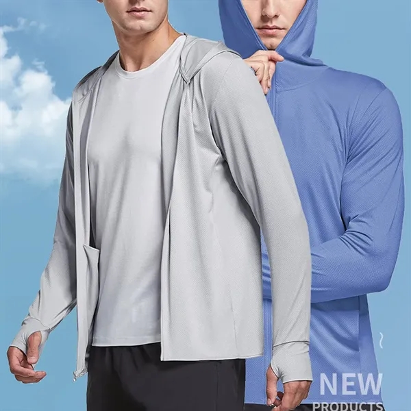 Sun Protection Hoodie Jacket - Sun Protection Hoodie Jacket - Image 4 of 4