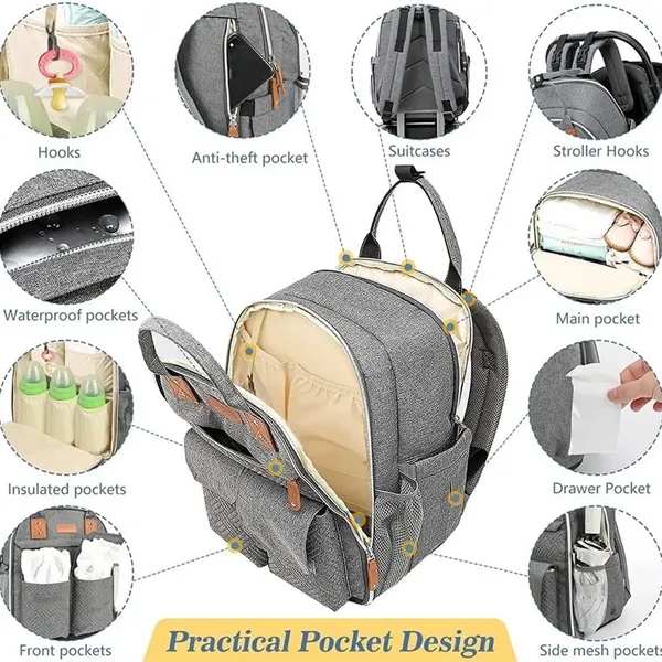 Baby Diaper Backpack - Baby Diaper Backpack - Image 1 of 7