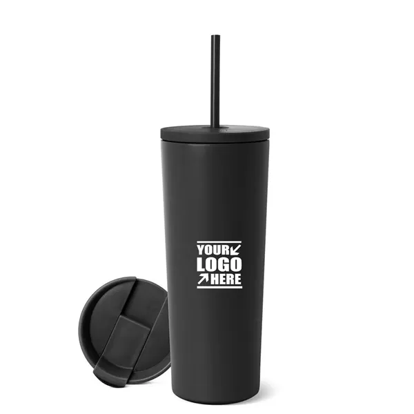 24 Oz Premium Double Layer Reusable Insulated Tumbler - 24 Oz Premium Double Layer Reusable Insulated Tumbler - Image 0 of 5