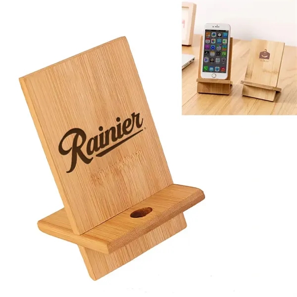 Portable Adjustable Wooden Phone Stand - Portable Adjustable Wooden Phone Stand - Image 0 of 4