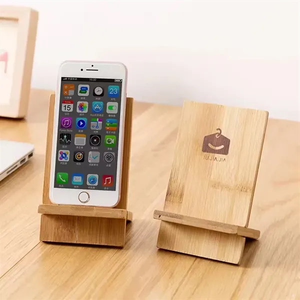 Portable Adjustable Wooden Phone Stand - Portable Adjustable Wooden Phone Stand - Image 1 of 4