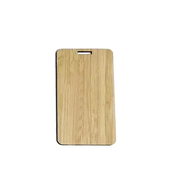 Eco-Friendly Bamboo Double-Sided Travel Luggage Tag - Eco-Friendly Bamboo Double-Sided Travel Luggage Tag - Image 3 of 3