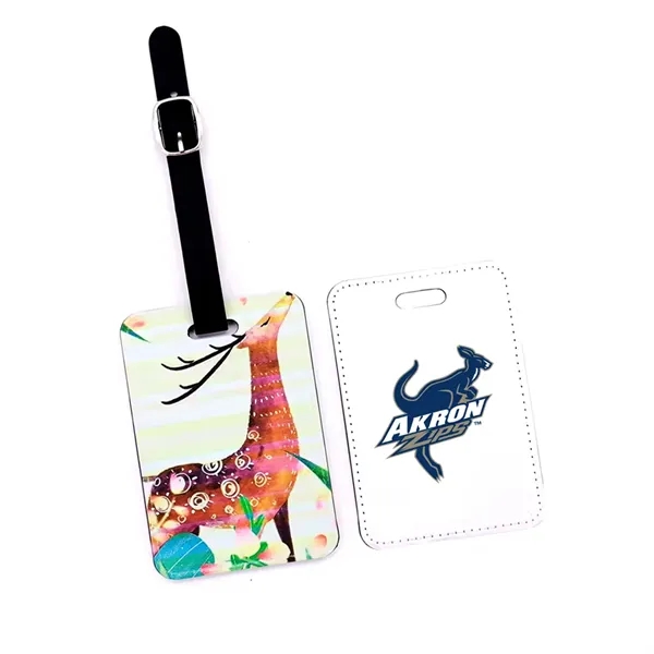 Custom Sublimation Leatherette Luggage Tag - Custom Sublimation Leatherette Luggage Tag - Image 0 of 3