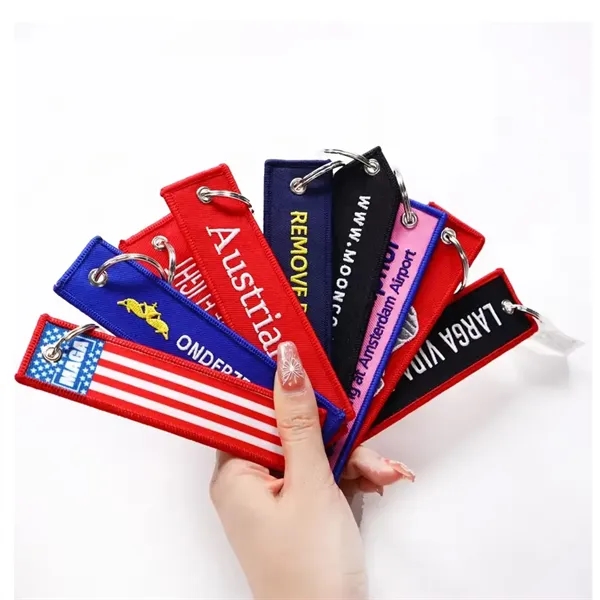 Custom Woven Keychain - Custom Woven Keychain - Image 4 of 9