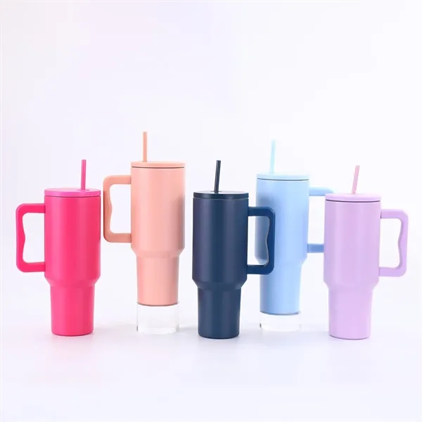 40oz Tumbler with Handle and Straw Lid - 40oz Tumbler with Handle and Straw Lid - Image 0 of 6