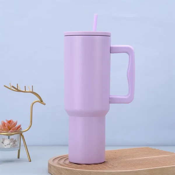 40oz Tumbler with Handle and Straw Lid - 40oz Tumbler with Handle and Straw Lid - Image 1 of 6