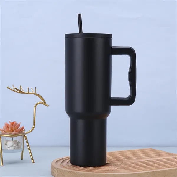 40oz Tumbler with Handle and Straw Lid - 40oz Tumbler with Handle and Straw Lid - Image 3 of 6