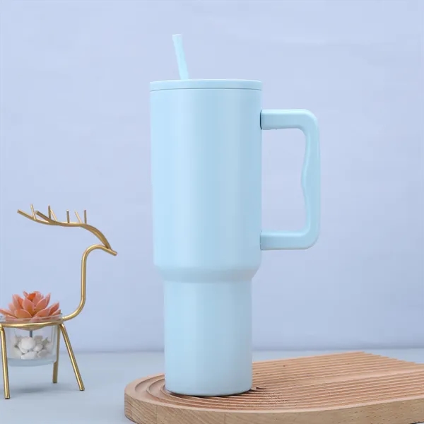 40oz Tumbler with Handle and Straw Lid - 40oz Tumbler with Handle and Straw Lid - Image 4 of 6