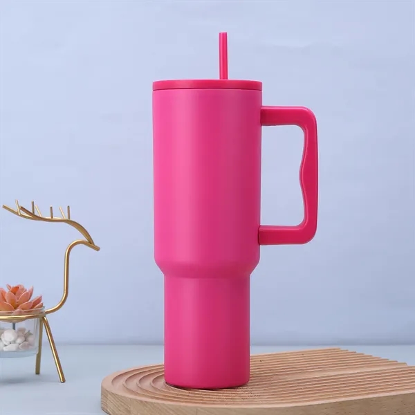 40oz Tumbler with Handle and Straw Lid - 40oz Tumbler with Handle and Straw Lid - Image 5 of 6