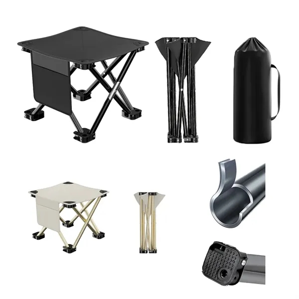 Portable Mini Foldable Fishing Stool with Organizer Bag