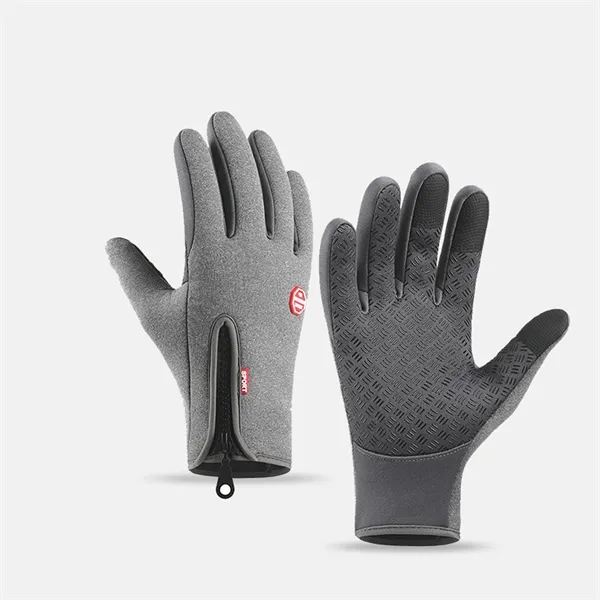 Winter Touch Screen Warm Gloves with Non-slip Silicon - Winter Touch Screen Warm Gloves with Non-slip Silicon - Image 5 of 7