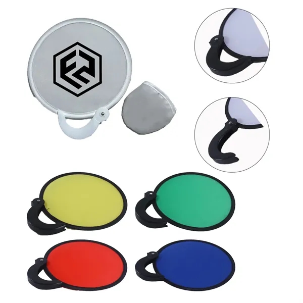 Round Handheld Foldable Cooling Fans for Outdoor Events - Round Handheld Foldable Cooling Fans for Outdoor Events - Image 0 of 1