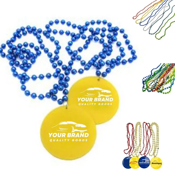 Custom Beads Medallion Necklace Party Supplies Decoration - Custom Beads Medallion Necklace Party Supplies Decoration - Image 0 of 5