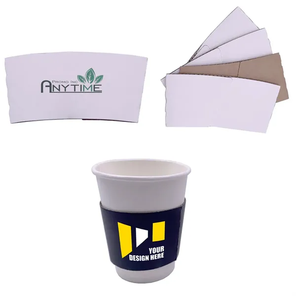 Custom Disposable Paper Coffee Cup Sleeves - Custom Disposable Paper Coffee Cup Sleeves - Image 0 of 1