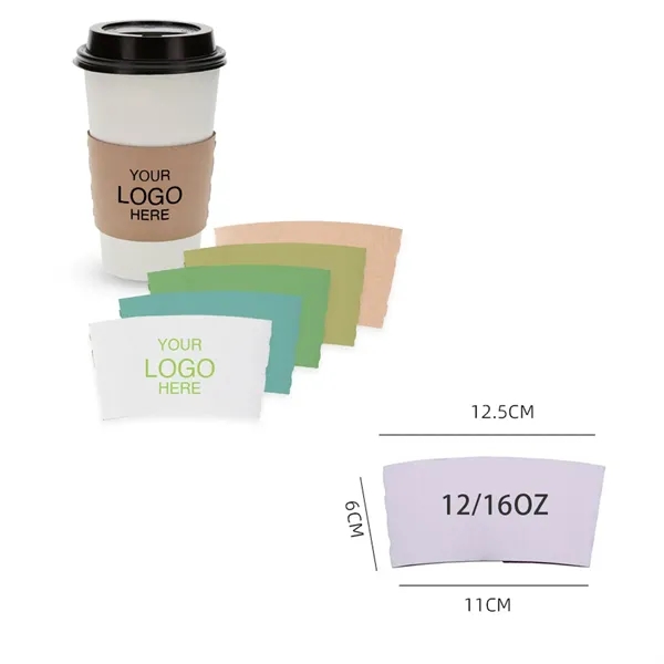 Custom Disposable Paper Coffee Cup Sleeves - Custom Disposable Paper Coffee Cup Sleeves - Image 1 of 1