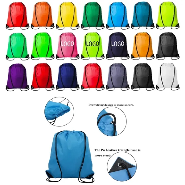 Custom Polyester Drawstring Bags - Custom Polyester Drawstring Bags - Image 0 of 1