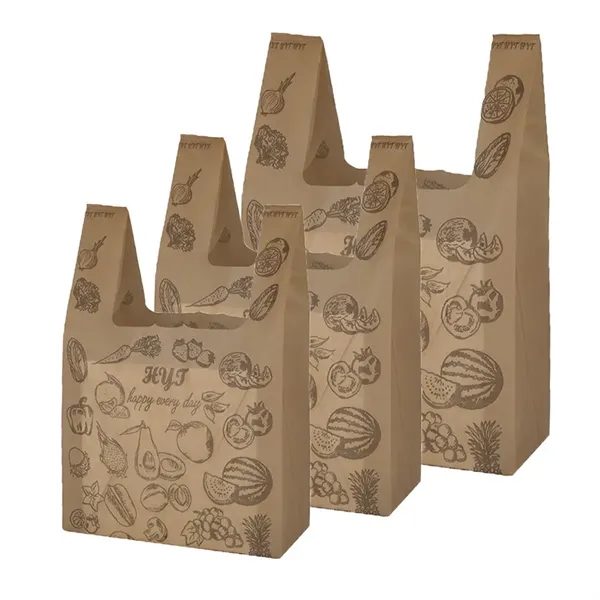 Reusable Non-Woven Fabric Bags with T-Shirt Handles - Reusable Non-Woven Fabric Bags with T-Shirt Handles - Image 0 of 1