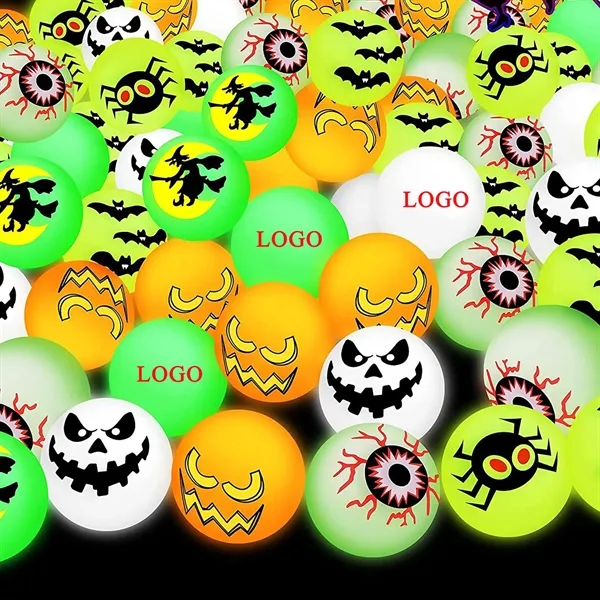 Halloween Glow Bouncy Ball Gift Toy Trick Or Treat Giveaways - Halloween Glow Bouncy Ball Gift Toy Trick Or Treat Giveaways - Image 2 of 11
