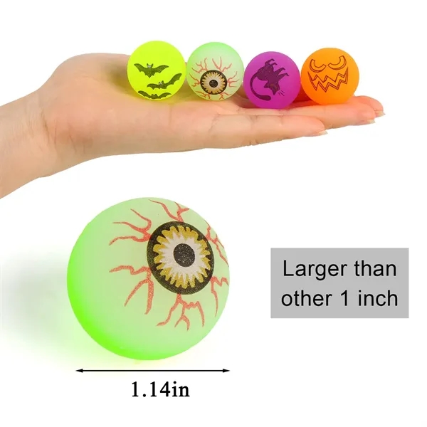 Halloween Glow Bouncy Ball Gift Toy Trick Or Treat Giveaways - Halloween Glow Bouncy Ball Gift Toy Trick Or Treat Giveaways - Image 3 of 11