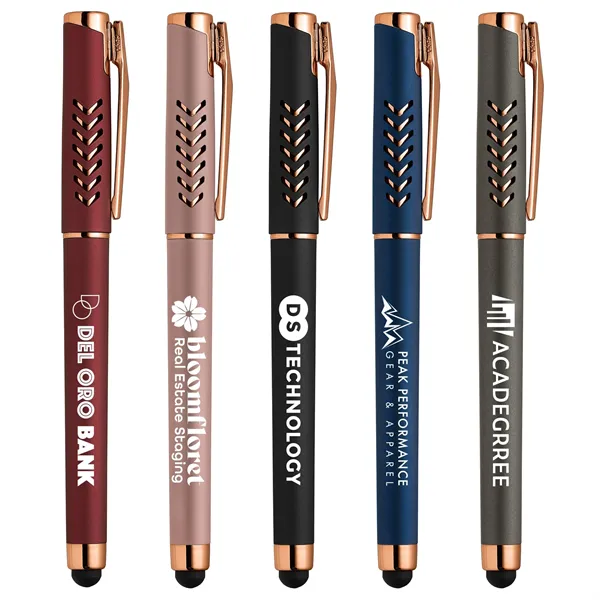 Hollywood Rose Gold Gel Pen w/Stylus - Hollywood Rose Gold Gel Pen w/Stylus - Image 0 of 9