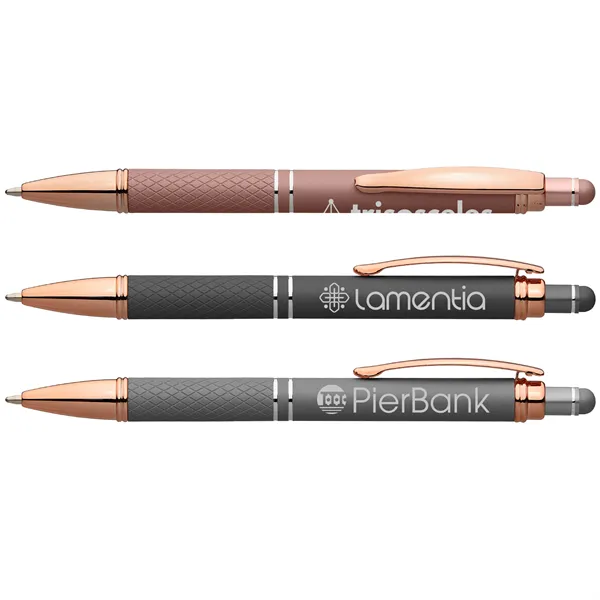 Phoenix Softy Rose Gold Gel Pen with Stylus - Phoenix Softy Rose Gold Gel Pen with Stylus - Image 0 of 8