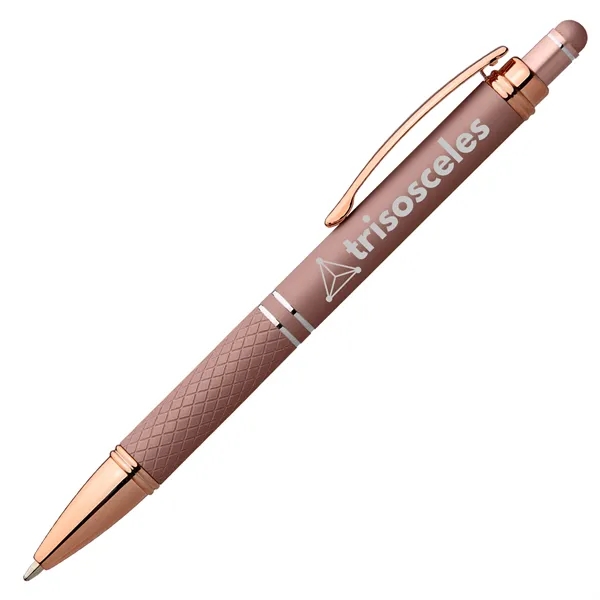 Phoenix Softy Rose Gold Gel Pen with Stylus - Phoenix Softy Rose Gold Gel Pen with Stylus - Image 1 of 8