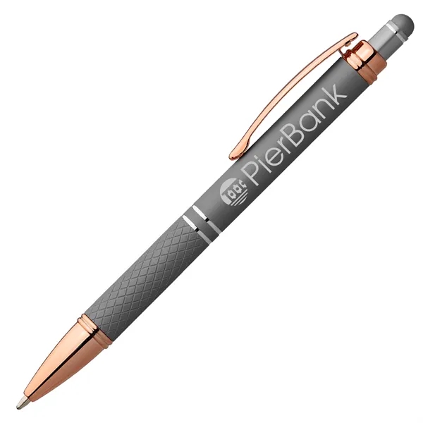 Phoenix Softy Rose Gold Gel Pen with Stylus - Phoenix Softy Rose Gold Gel Pen with Stylus - Image 3 of 8