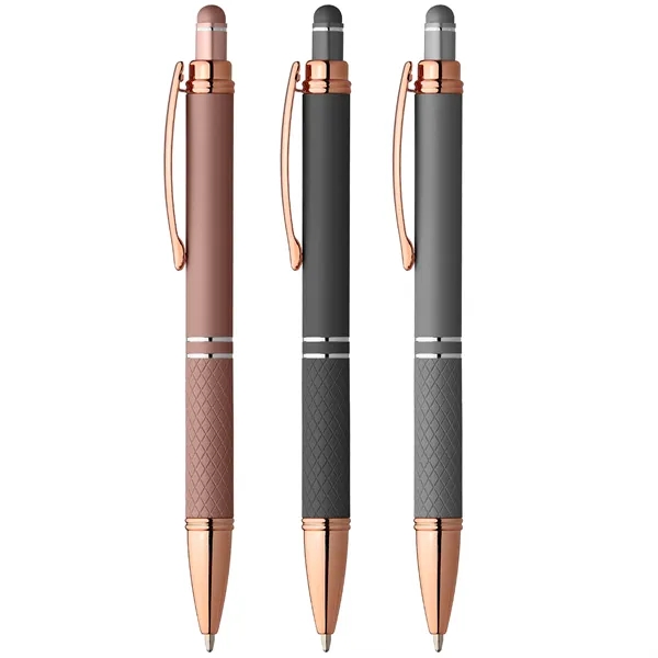 Phoenix Softy Rose Gold Gel Pen w/Stylus - ColorJet