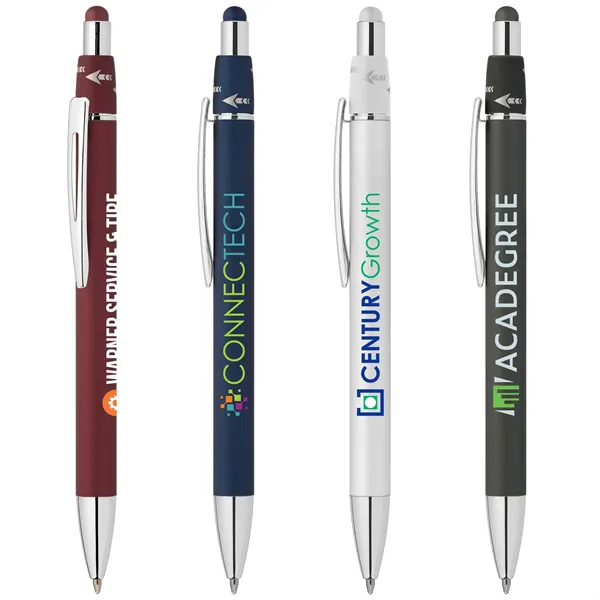 Orbit Spinner Chrome Metal Pen with Stylus - Orbit Spinner Chrome Metal Pen with Stylus - Image 0 of 9