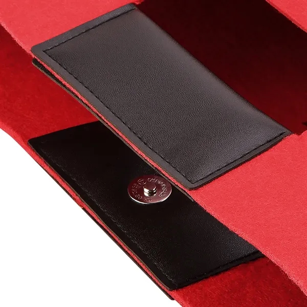 Felt Tote Handbag Bible Carrying Case - Felt Tote Handbag Bible Carrying Case - Image 4 of 5