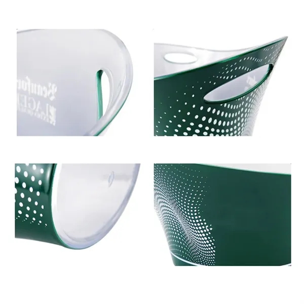 9L Large Capacity Luxury Rechargeable LED Ice Bucket - 9L Large Capacity Luxury Rechargeable LED Ice Bucket - Image 3 of 4