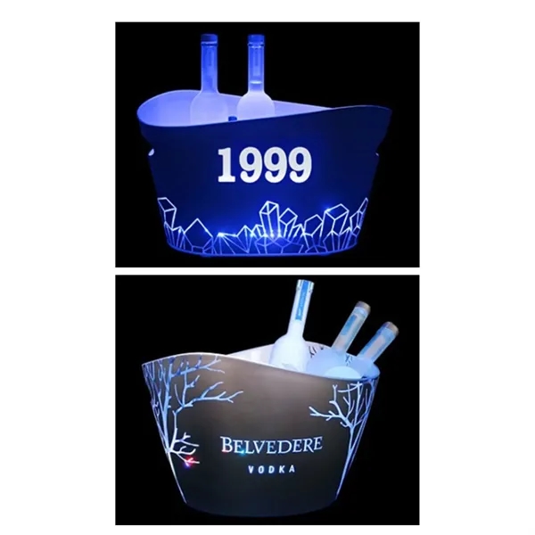 9L Large Capacity Luxury Rechargeable LED Ice Bucket - 9L Large Capacity Luxury Rechargeable LED Ice Bucket - Image 4 of 4