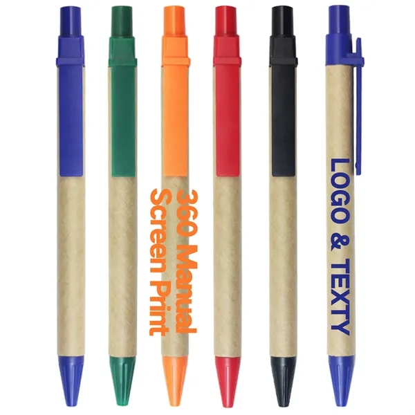 Ballpoint Pen Recycled Paper Kraft Environmental protection - Ballpoint Pen Recycled Paper Kraft Environmental protection - Image 0 of 7
