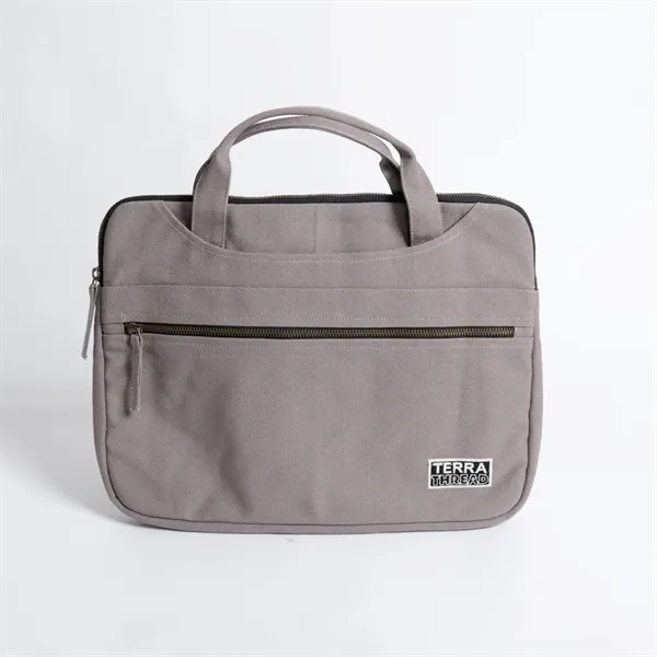 TERRA THREAD® 14" Laptop Bag Sustainable GOTS & Fair Trad - TERRA THREAD® 14" Laptop Bag Sustainable GOTS & Fair Trad - Image 1 of 8