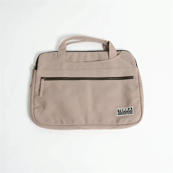 TERRA THREAD® 14" Laptop Bag Sustainable GOTS & Fair Trad - TERRA THREAD® 14" Laptop Bag Sustainable GOTS & Fair Trad - Image 5 of 8