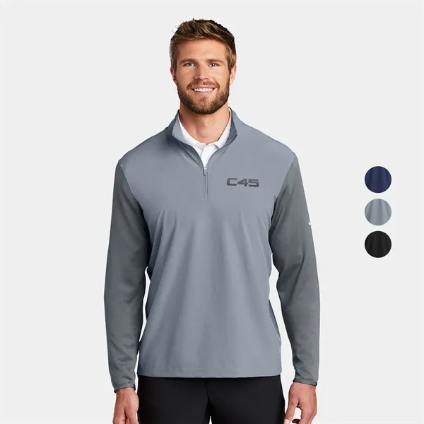 Nike Dri-FIT Fabric Mix 1/2-Zip Cover-Up - Nike Dri-FIT Fabric Mix 1/2-Zip Cover-Up - Image 0 of 20