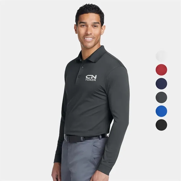 Nike Long Sleeve Dri-FIT Stretch Tech Polo w/ Screen Print - Nike Long Sleeve Dri-FIT Stretch Tech Polo w/ Screen Print - Image 0 of 15