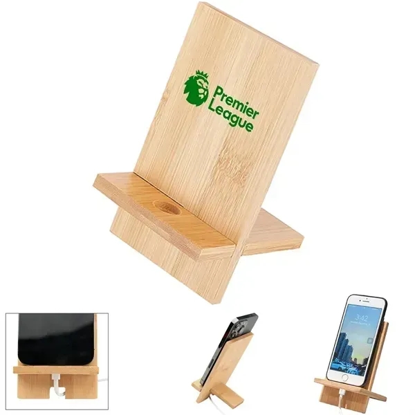 Bamboo Phone Stand Holder - Bamboo Phone Stand Holder - Image 0 of 2